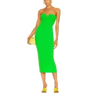 Alex Perry Darcy Dress Green Strapless